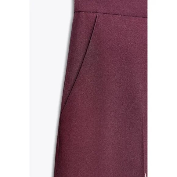 ZARA FLORAL PRINT WIDE-LEG TROUSERS - Picture 5 of 5